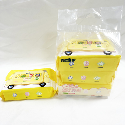 Chiffons humides de nettoyage en gros de bébé non-tissé de tissu de Spunlace de soin pour la bouche et les mains