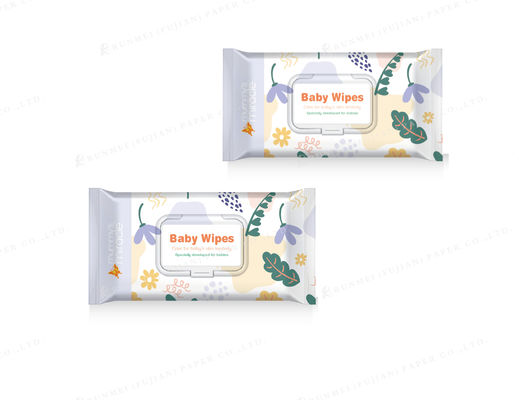 Chiffons humides de bonnes de formule tractions en plastique dures de la lèvre 80 sans alcool