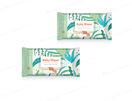 Chiffons humides de bonnes de formule tractions en plastique dures de la lèvre 80 sans alcool