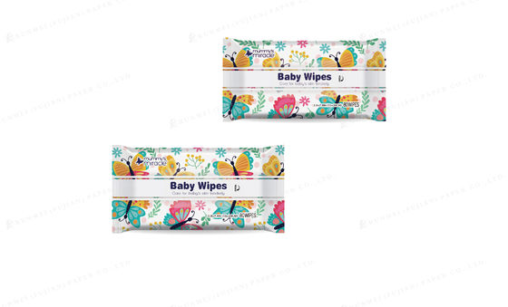 Chiffons humides de bonnes de formule tractions en plastique dures de la lèvre 80 sans alcool