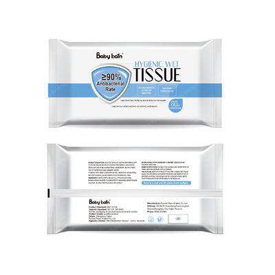 Chiffons humides de bonnes de formule tractions en plastique dures de la lèvre 80 sans alcool