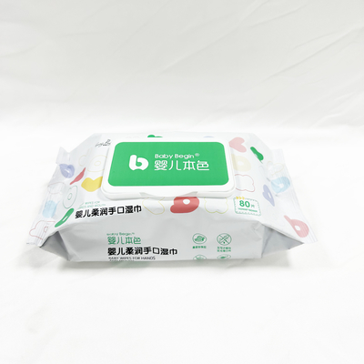 Bambou organique de chiffons humides du tissu du bébé de nettoyage personnel adapté aux besoins du client de soin pour le nettoyage de bébé