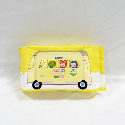 Bambou organique de chiffons humides du tissu du bébé de nettoyage personnel adapté aux besoins du client de soin pour le nettoyage de bébé
