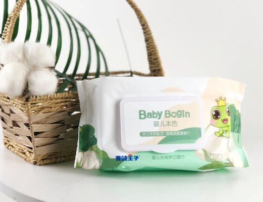 La marque de distributeur adaptée aux besoins du client a comprimé la poussée jetable de serviettes humides nettoyant les chiffons humides en plastique
