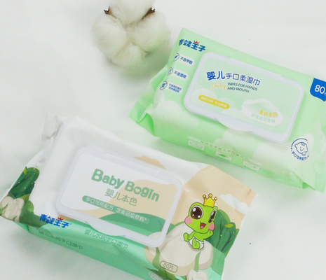 L'eau faite sur commande d'aperçu gratuit de chiffon de bébé essuie les chiffons humides de bébé organique