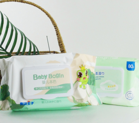 L'eau faite sur commande d'aperçu gratuit de chiffon de bébé essuie les chiffons humides de bébé organique
