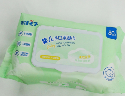 L'eau faite sur commande d'aperçu gratuit de chiffon de bébé essuie les chiffons humides de bébé organique