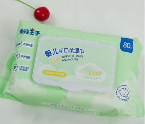 L'eau faite sur commande d'aperçu gratuit de chiffon de bébé essuie les chiffons humides de bébé organique