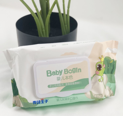 L'eau faite sur commande d'aperçu gratuit de chiffon de bébé essuie les chiffons humides de bébé organique