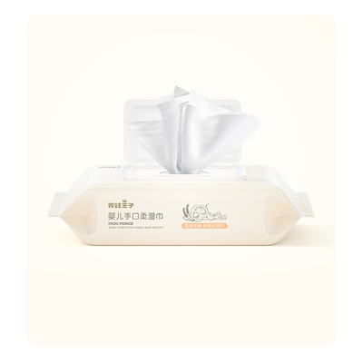 Épaississez la marque de distributeur humide jetable de chiffons de bébé naturel de Flushable biodégradable