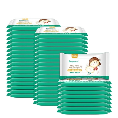 Épaississez les chiffons naturels de l'eau de bébé de Flushable sans alcool dur en plastique pour le nettoyage