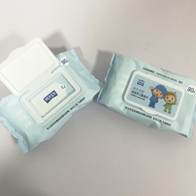 Chiffons humides amicaux sensibles mous mignons de prix usine de marque de distributeur pour le bébé