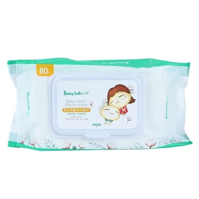 Peau de bébé de boîte et d'emballage de sac nettoyant les chiffons humides jetables colorés