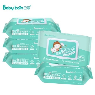 Chiffons humides jetables de peau de bébé