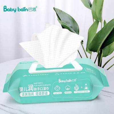 Chiffons humides jetables de peau de bébé