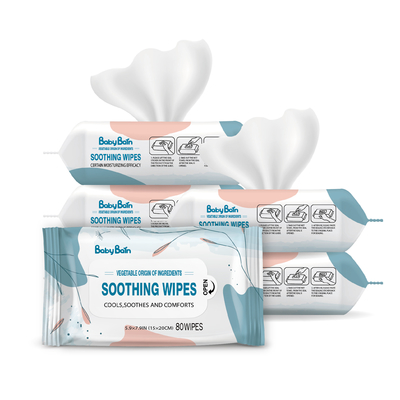 Nettoyage humide de coton de chiffons d'enfants de solvant adulte sans alcool de maquillage