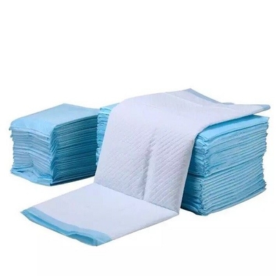 Coton jetable sous le rose 60x60mm bleu de la protection 45x60mm