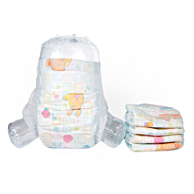 Couches de nuit de bébé d'absorption de hautes eaux de manchette de jambe de SMMS pour la peau sensible