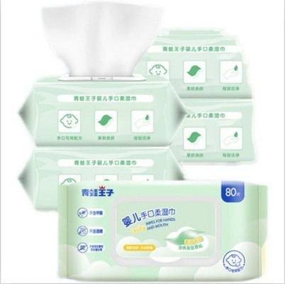 Chiffons humides jetables non alcooliques multi de but pour la main et la bouche propres
