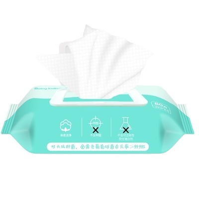 Chiffons humides libres 60pcs de Vera No Additives Baby Alcohol d'aloès naturel de hydrater