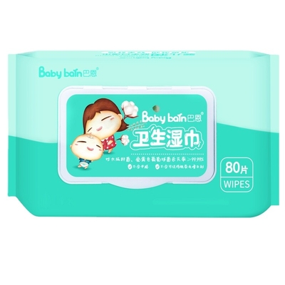 Chiffons humides libres 60pcs de Vera No Additives Baby Alcohol d'aloès naturel de hydrater