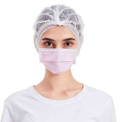 Aluminium couvert en plastique non-tissé jetable de masque protecteur d'OEM Earloop