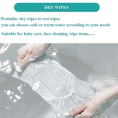 L'huile libre de chiffon de retrait d'OEM organique composent enlever les chiffons secs de tissu de coton de massage facial de marque de distributeur