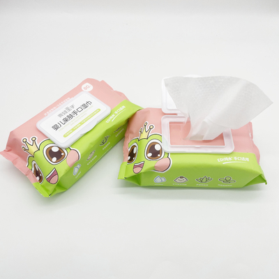 Les chiffons humides jetables hypoallergéniques organiques sans alcool pour le bébé pèlent le nettoyage quotidien