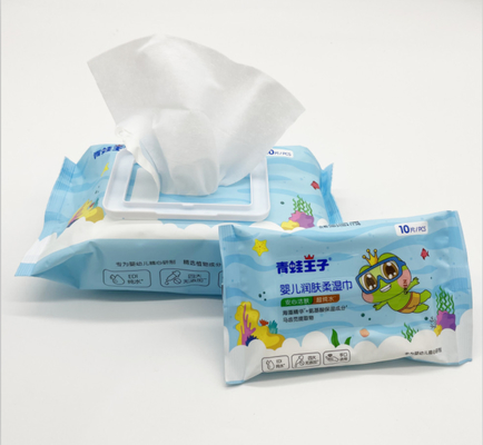 Les chiffons humides jetables hypoallergéniques organiques sans alcool pour le bébé pèlent le nettoyage quotidien