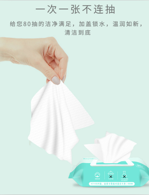 Chiffons humides jetables mous tuant Staphylococcus aureus ≥99.99% de Rate Of Escherichia Coli And
