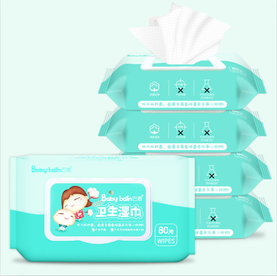 Chiffons humides jetables mous tuant Staphylococcus aureus ≥99.99% de Rate Of Escherichia Coli And