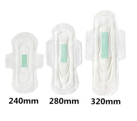 Serviettes hygiéniques pures confortables superbes de dames d'anion de coton au-dessus d'utilisation de nuit