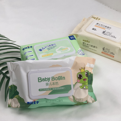 Chiffons humides jetables biodégradables de confort écologique pour le bébé et l'adulte