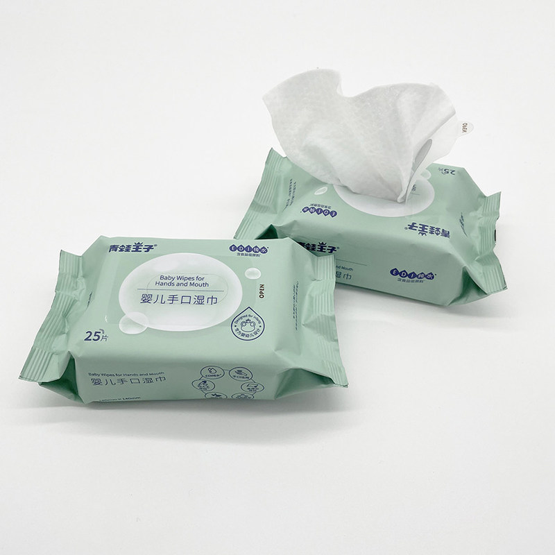 25 lingettes humides biodégradables écologiques pour bébé à l'eau pure pour tous les âges