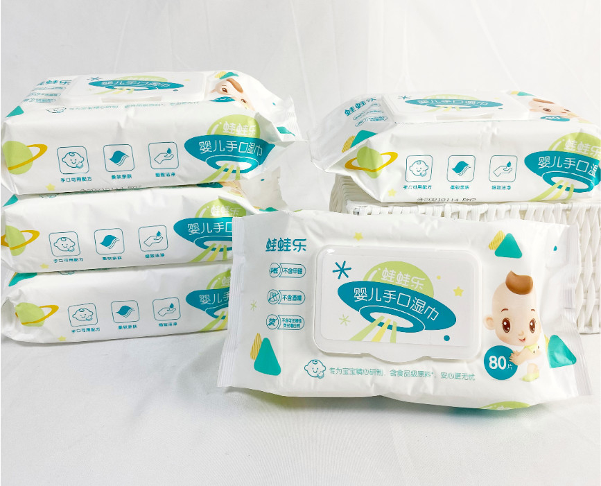 OEM Mini Wipes Wipes Pochette Portable 10 pièces Lingettes humides jetables pour enfants