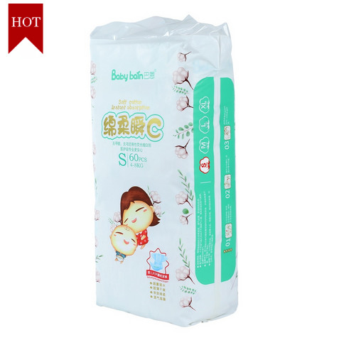 Couche-culotte molle de soins de la peau des bons prix en gros toutes les couches-culottes jetables de bébé de taille pour le nourrisson