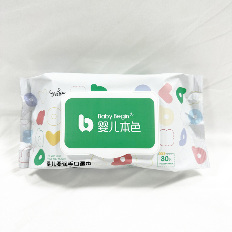 Bambou organique de chiffons humides du tissu du bébé de nettoyage personnel adapté aux besoins du client de soin pour le nettoyage de bébé
