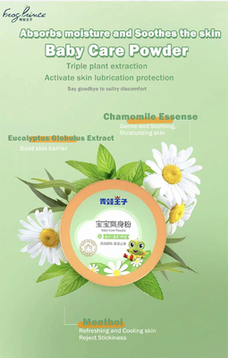 Le bébé doux et calmant des soins de la peau 140g écrèment l'anti poudre de la chaleur épineuse