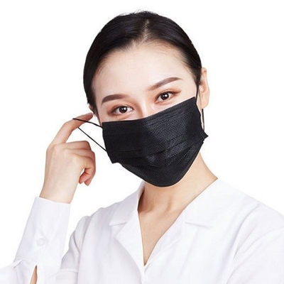 Aluminium couvert en plastique non-tissé jetable de masque protecteur d'OEM Earloop